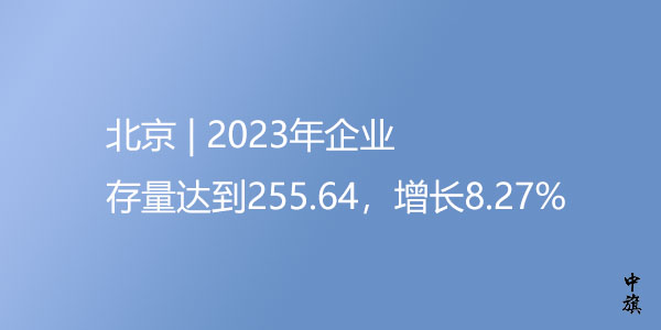 2023年北京企業存量圖 2023年北京企業存量圖